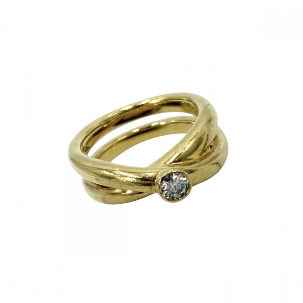 TIFFANY & CO. 18k Yellow Diamond Ring